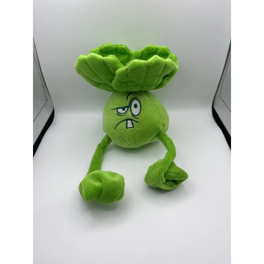 Plants vs Zombies Bonk Choy Plush Green Stuffed Toy Electronic Arts 2014 PvZ
